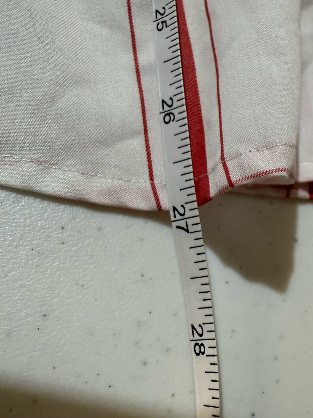 Foxcroft NYC Wrinkle Free Red White Plaid Button Front Long Sleeve Shirt 10 - Picture 9 of 10